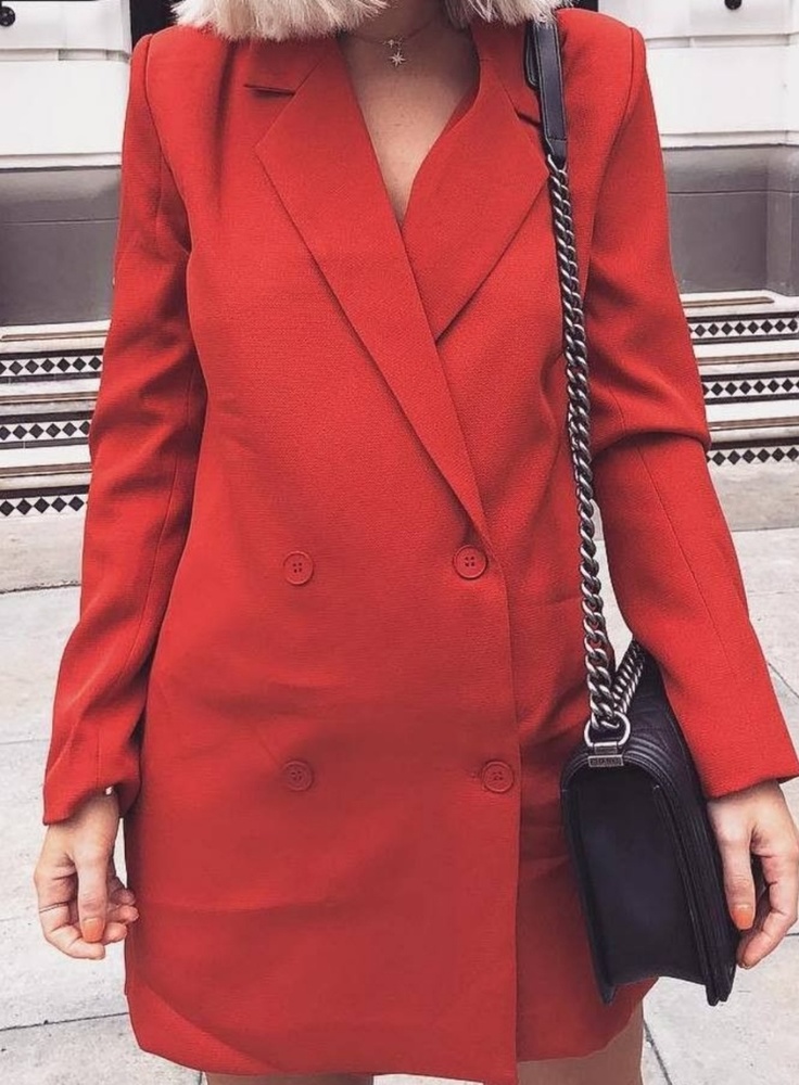 Red Blazer Dress